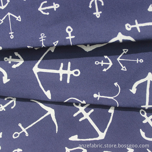 beach wear clothes cotton poplin printed fabric